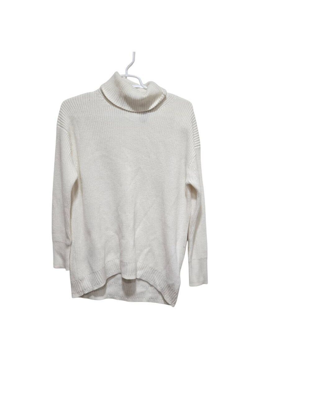 J.Crew Cashmere Cotton Rollneck Sweater Ivory XS NWT